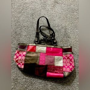 Pink coach purse